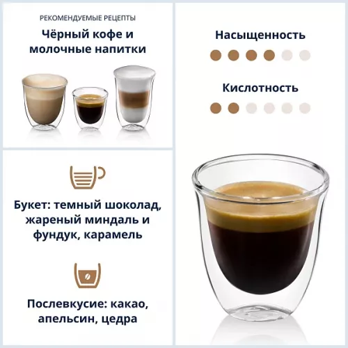 Кофе в зернах DeLonghi Signature coffee Espresso blend