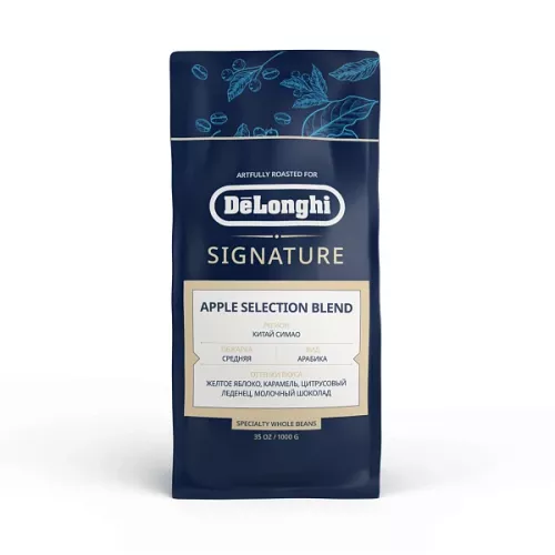 кофе в зёрнах Delonghi Apple selection blend 1 кг.
