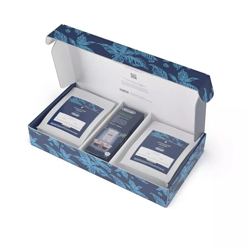 DeLonghi набор кофейные зерна и декальцинатор DLSC500 SIGNATURE SET COFFEE+DESCALER RU